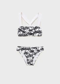 Palm-tree print bikini