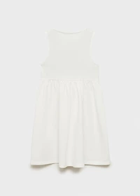 Embroidered wrap dress