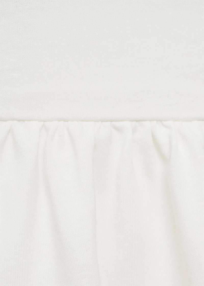 Embroidered wrap dress