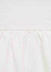 Embroidered wrap dress