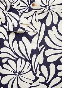 Floral linen pants