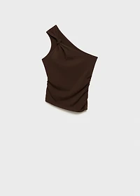 Asymmetrical top with knot detail