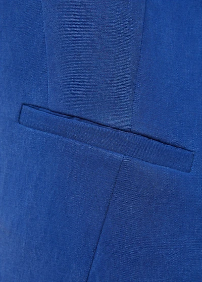 Straight lyocell suit vest