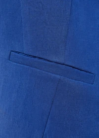 Straight lyocell suit vest