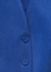 Straight lyocell suit vest