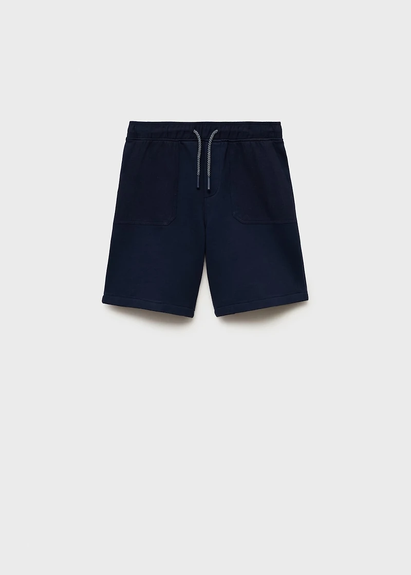 Drawstring Bermuda shorts