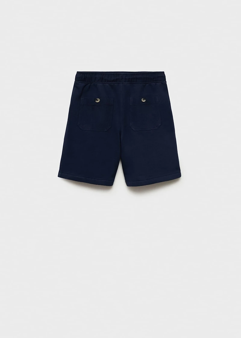 Drawstring Bermuda shorts