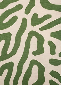 Printed straight pants