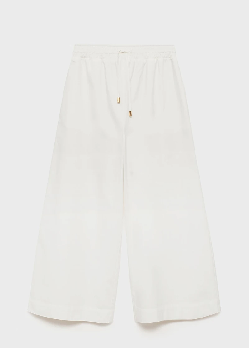 Culotte pants with pockets