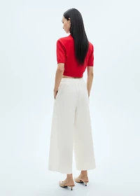 Culotte pants with pockets