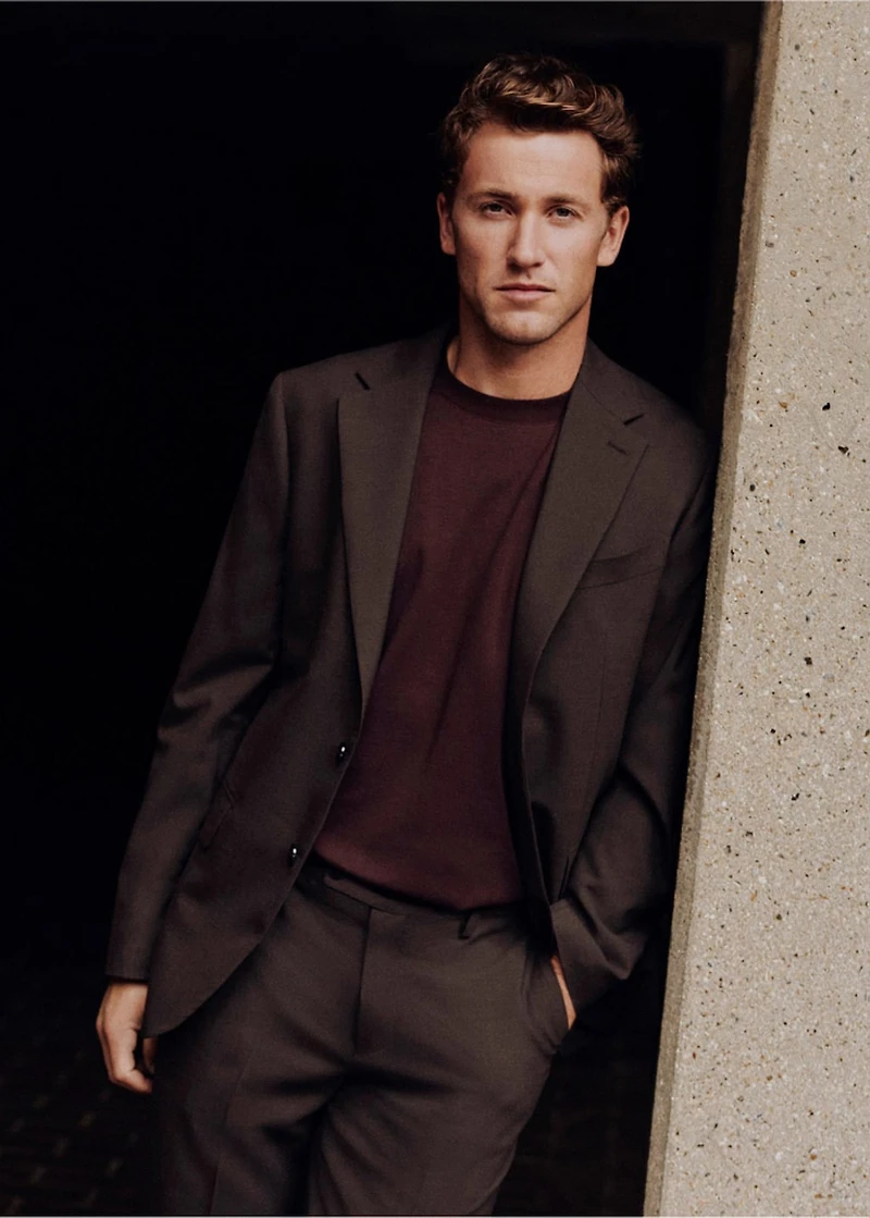 Turin 100% wool suit blazer