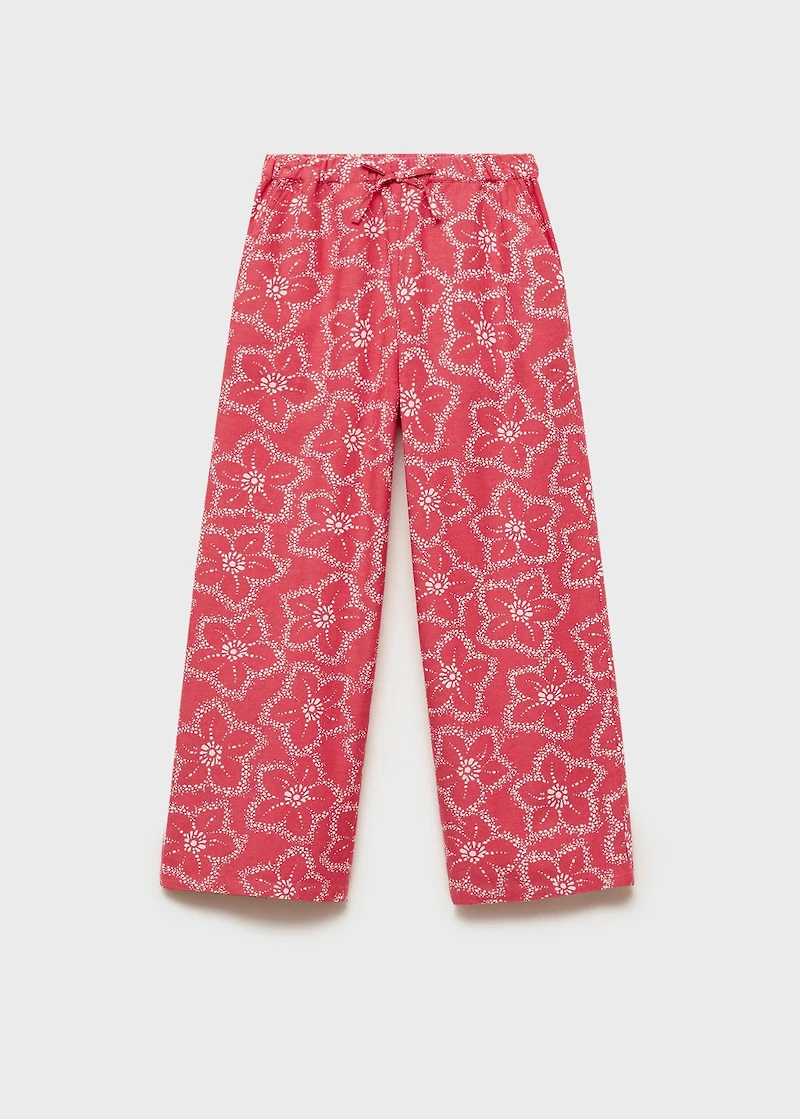 Floral print pants