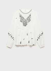 Cotton embroidered blouse