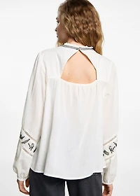 Cotton embroidered blouse