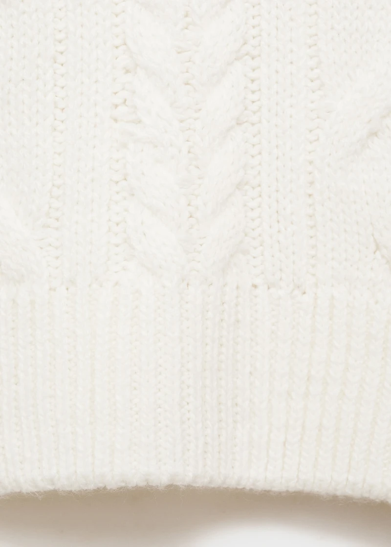 Cable-knit sweater
