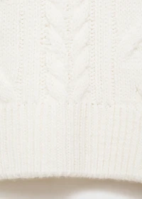 Cable-knit sweater