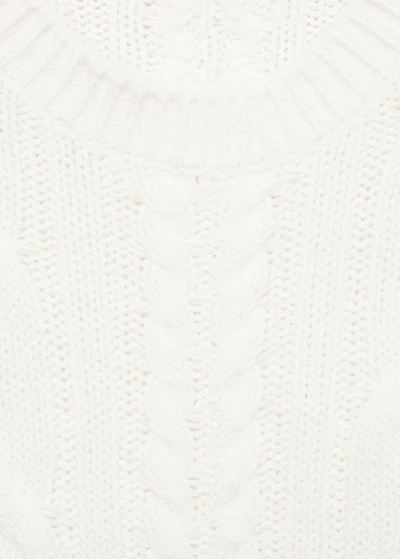 Cable-knit sweater