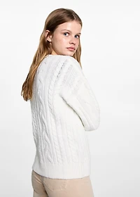Cable-knit sweater