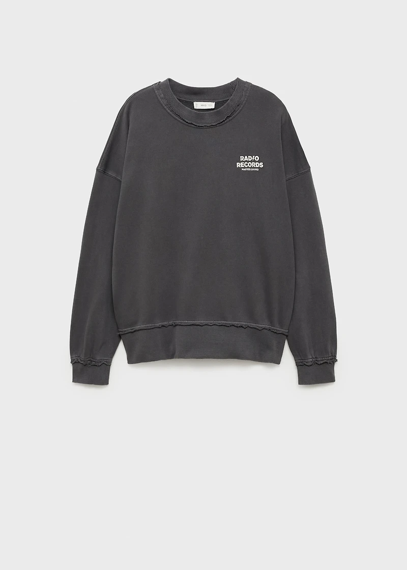 Distressed-effect sweatshirt