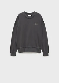 Distressed-effect sweatshirt