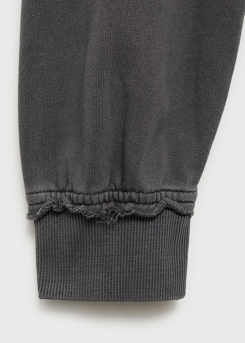 Distressed-effect sweatshirt