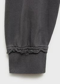 Distressed-effect sweatshirt