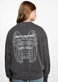 Distressed-effect sweatshirt