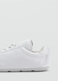 Satin lace-up sneakers