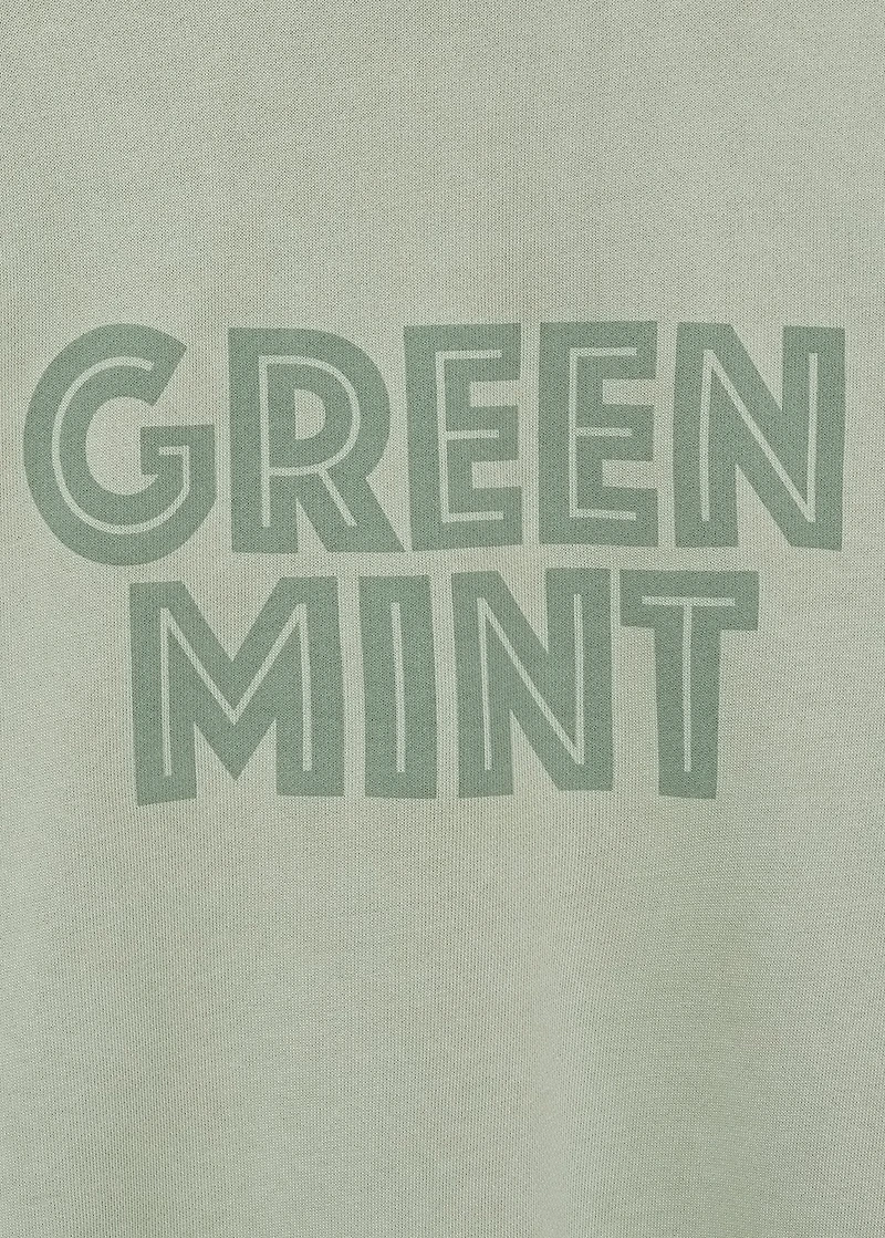 Printed message sweatshirt