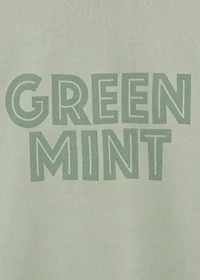 Printed message sweatshirt