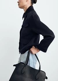 Wool jacket with pockets