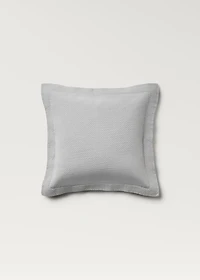 Cotton jacquard mini-check bed cushion cover 50x50 cm