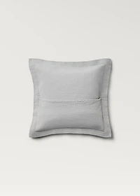 Cotton jacquard mini-check bed cushion cover 50x50 cm