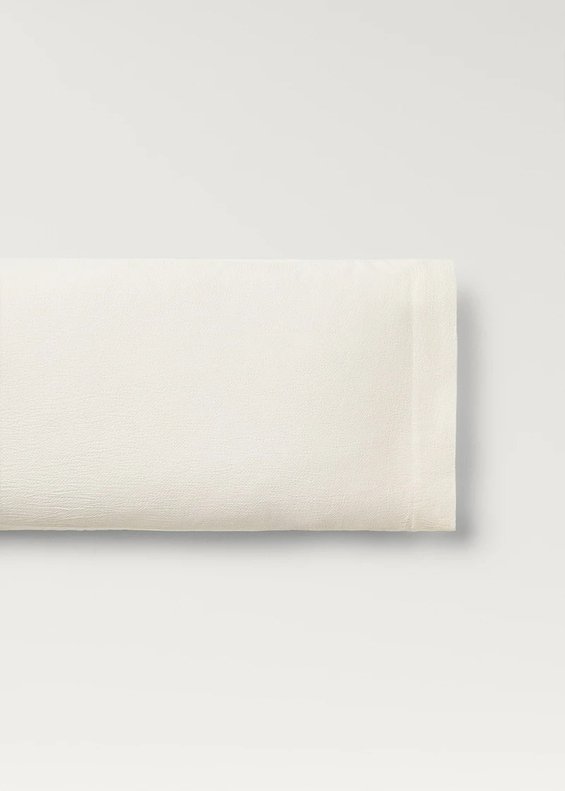 Percale cotton textured pillowcase 45x110 cm