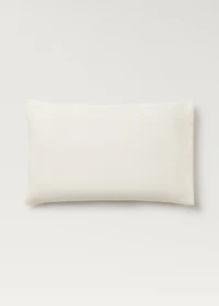 Two textured cotton percale pillowcases 50x75 cm