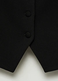 Suit vest with buttons