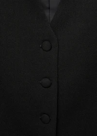 Suit vest with buttons