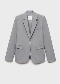 Fitted suit blazer