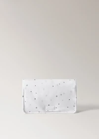 Baby changing mat with embroidered stars