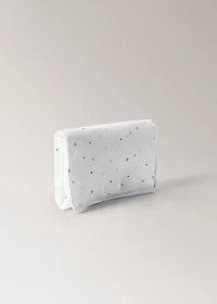 Baby changing mat with embroidered stars