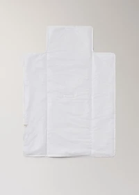 Baby changing mat with embroidered stars