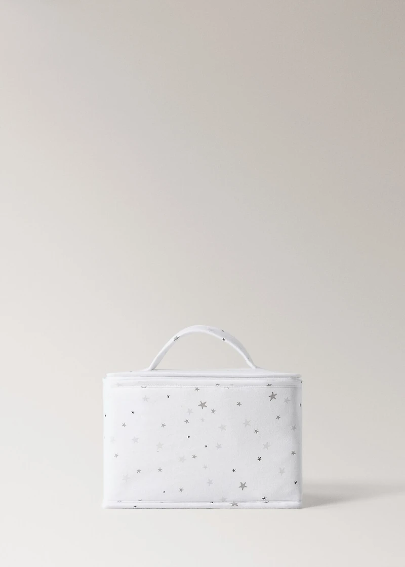 Children’s toiletry bag with star print