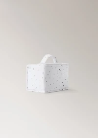 Children’s toiletry bag with star print