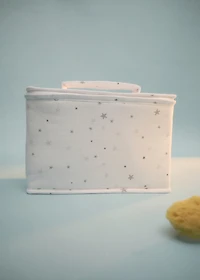 Children’s toiletry bag with star print