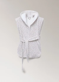 Children’s bathrobe with mini-flower print
