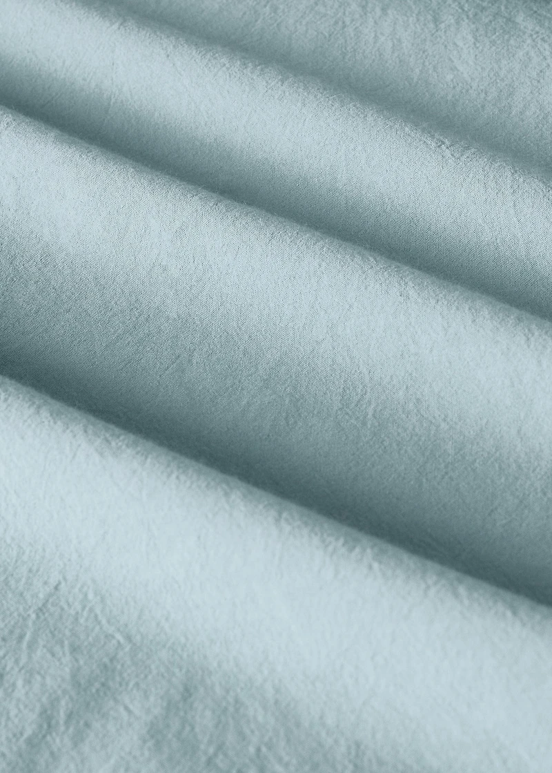 Children's washed cotton fitted sheet for 90 cm bed