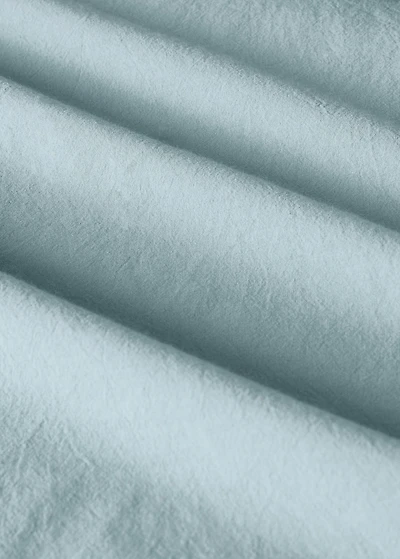 Children's washed cotton fitted sheet for 90 cm bed