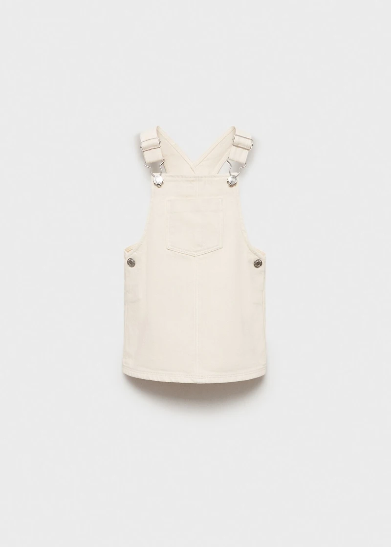 Short denim pinafore