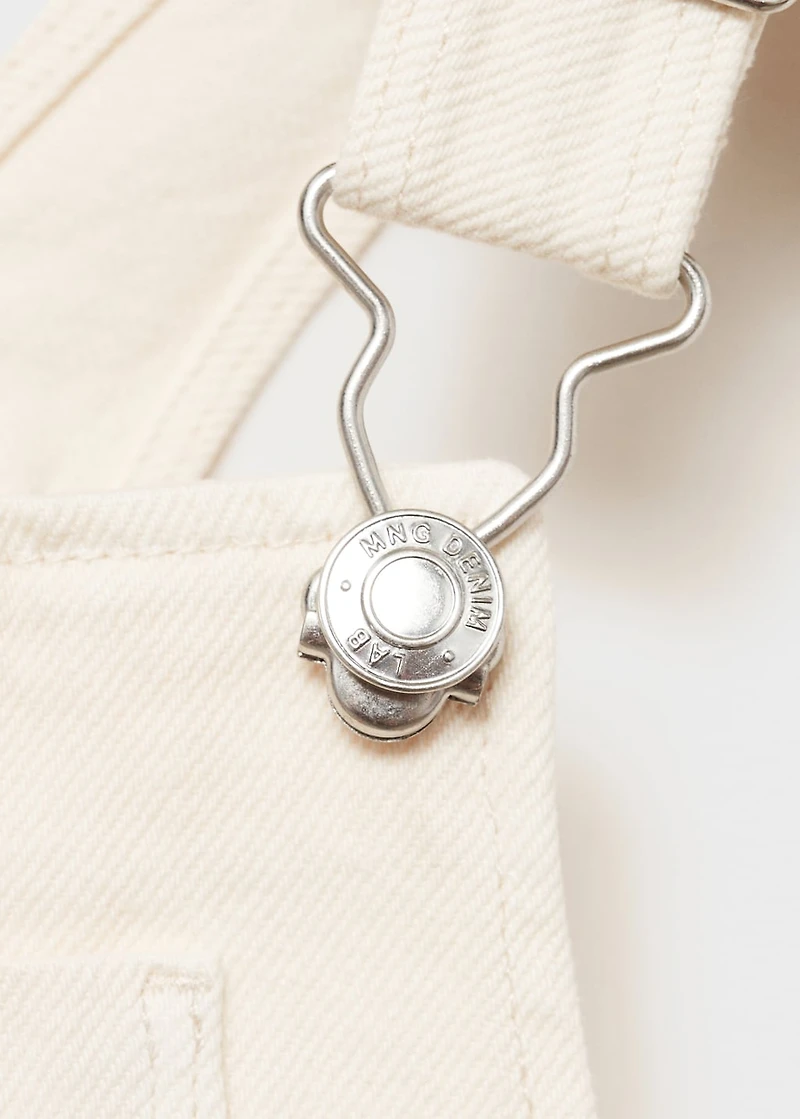 Short denim pinafore