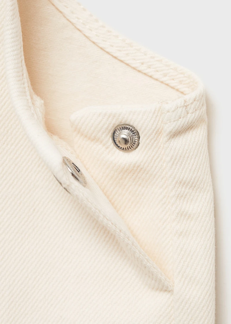 Short denim pinafore